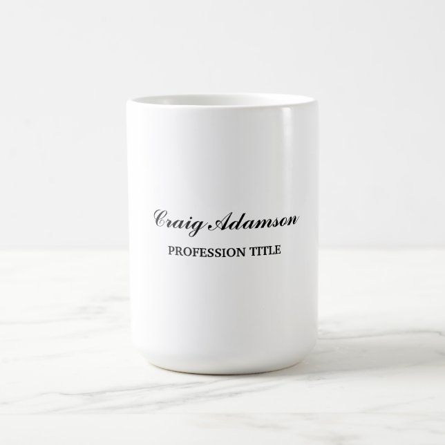 Klassisches Elegantes Schlicht Einfaches Minimalis Kaffeetasse (Mittel)