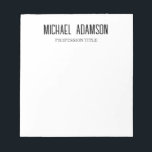 Klassisches Elegantes Schlicht Einfaches Minimalis Notizblock<br><div class="desc">Wählen Sie aus verschiedenen Kartentypen und -größen. Trendige Retro-Style Business Card Vorlage für alle Bedürfnisse.</div>