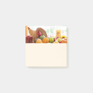 Klassisches Erntetisch-Dankfest Cornucopia Post-it Klebezettel
