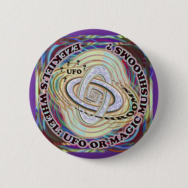 Klassisches Ezechiels Rad Button (Vorderseite)