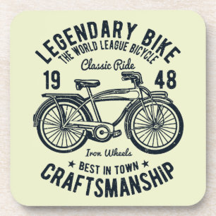 Klassisches Fahrrad Legendary Bike Handwerkskunst Untersetzer