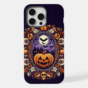 Klassisches Fair Isle Halloween/Kürbis iPhone 15 Pro Max Hülle