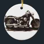 Klassisches fettes Jungen-Motorrad Keramikornament<br><div class="desc">Genießen Sie das Schwein Ihres fetten Jungen,  ein klassisches amerikanisches Motorrad! Dieses ist hübsche alte Schule - fühlen Sie sich frei,  Ihren eigenen Text zu addieren und dieses ein einzigartiges Geschenk zu machen!</div>
