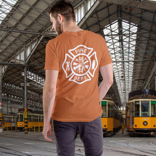 Klassisches Feuerwehr-Malteserkreuz-Feuerwehrmann T-Shirt