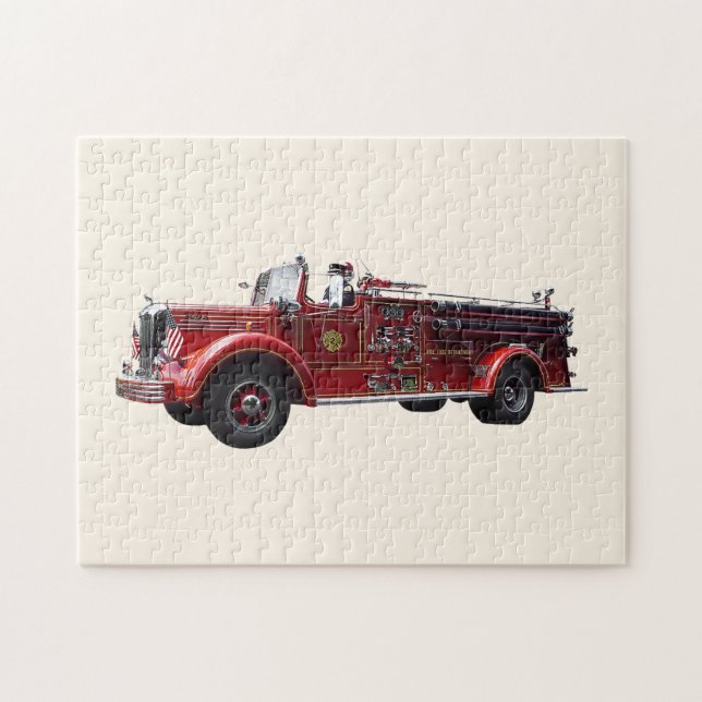 Klassisches Feuerwehrauto (Horizontal)