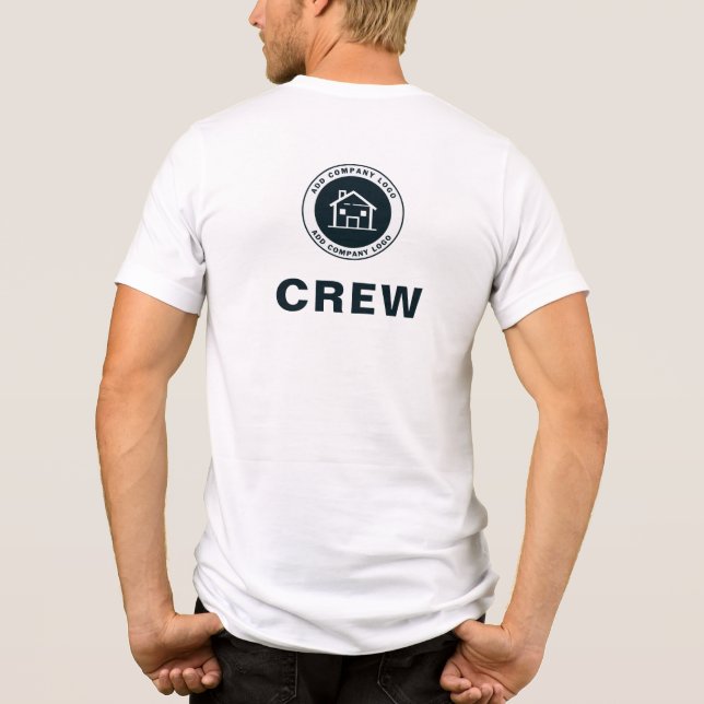 Klassisches Firmenlogo hinzufügen Tri-Blend Shirt (Rückseite)