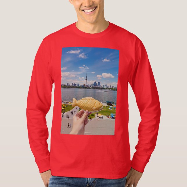 Klassisches Fisch-Grafik-T-Shirt T-Shirt (Vorderseite)