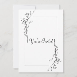 Klassisches Floral Elegant Save the Date Weeding Einladung