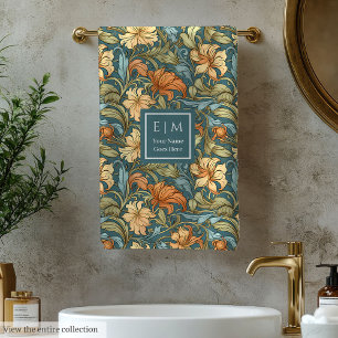 Klassisches, florales Morris Inspiriert Badetuch Badhandtuch Set