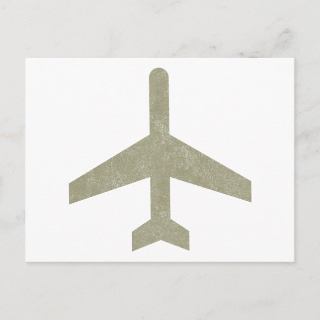 Klassisches Flugzeug Postkarte (Vorderseite)