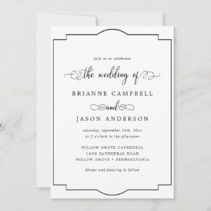 Klassisches formales Minimalistisches Elegant zum Einladung