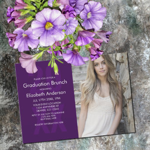 Klassisches Foto Abschluss Brunch Einladung