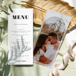 Klassisches Foto-Hochzeitmenü Menükarte<br><div class="desc">Klassisches Foto-Hochzeitmenü</div>
