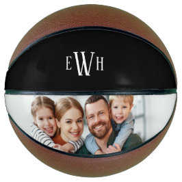 Klassisches Foto und Monogramm Basketball