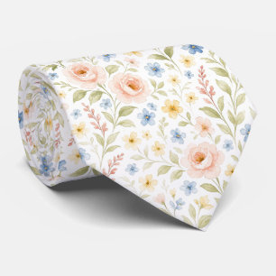 Klassisches französisches Blumenmuster des Shabby  Krawatte