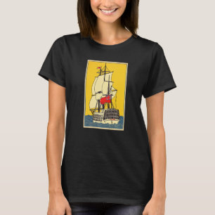 Klassisches Fregattensegelschiff Kanonen Segel Alt T-Shirt