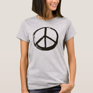 Klassisches Friedenssymbol Zeichen Hippie Liebe 60 T-Shirt