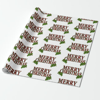 Klassisches Frohe Weihnachten Geschenkpapier