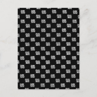 klassisches fuckyou Muster Postkarte