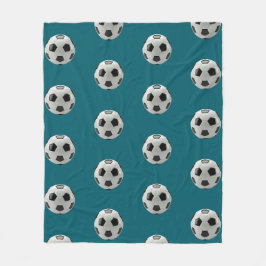 Klassisches Fußball-Ball-Muster Sportschuh Fleecedecke