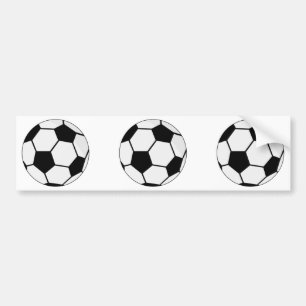 Klassisches Fußballgrafik Traditioneller Sportfan Autoaufkleber