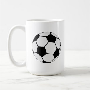 Klassisches Fußballgrafik Traditioneller Sportfan Kaffeetasse