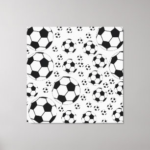 Klassisches Fußballgrafik Traditioneller Sportfan Leinwanddruck