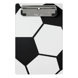 Klassisches Fußballgrafik Traditioneller Sportfan Mini Klemmbrett