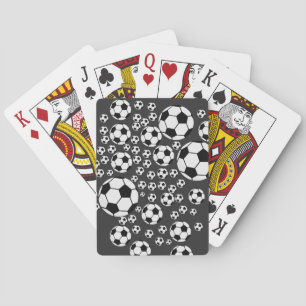 Klassisches Fußballgrafik Traditioneller Sportfan Spielkarten