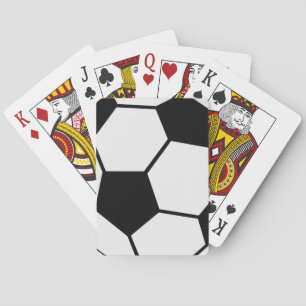 Klassisches Fußballgrafik Traditioneller Sportfan Spielkarten