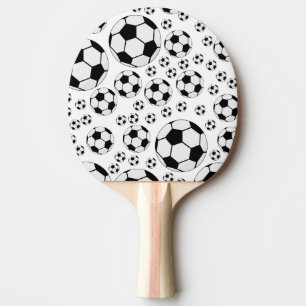 Klassisches Fußballgrafik Traditioneller Sportfan Tischtennis Schläger