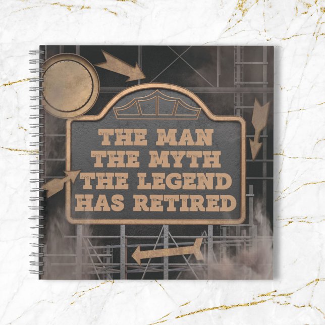 Klassisches Gästebuch für Gray Metal Legend Notizbuch (In situ)