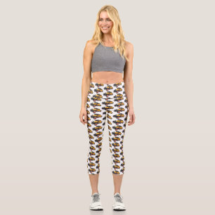 Klassisches gelbes Auto 1931 Capri Leggings