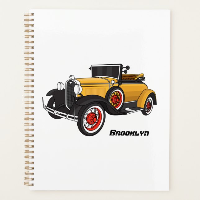 Klassisches gelbes Auto 1931 Planer (Vorderseite)