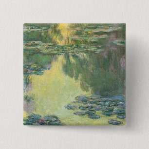 Klassisches Gemälde von Claude Monet, Seerosen (19 Button