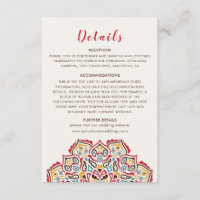 Klassisches geometrisches Mandala-Muster Hochzeit