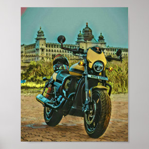 klassisches Geschenk für Motorradfahrer Poster