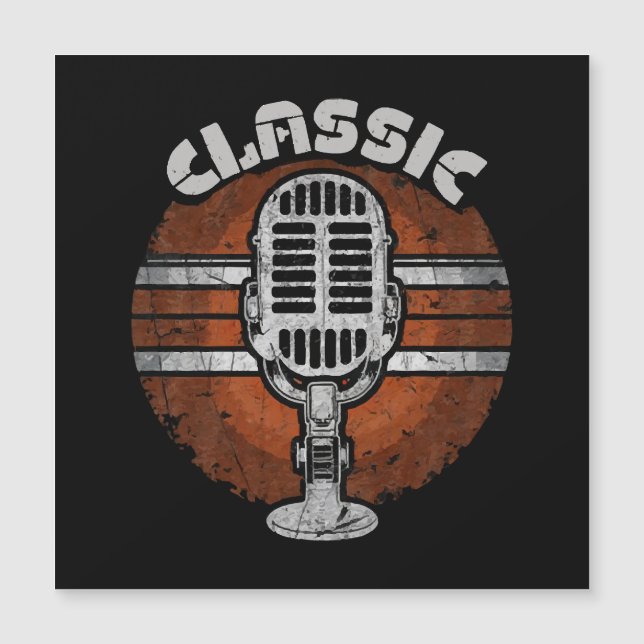 Klassisches Gestein Magnetkarte (Vorderseite)