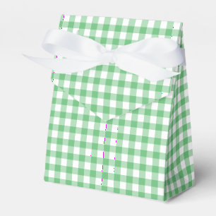 Klassisches Gingham Sommergrün Geschenkschachtel