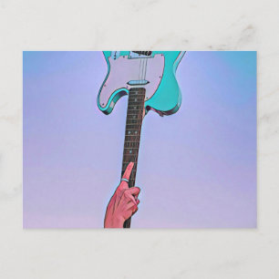 Klassisches Gitarrenwerk Postkarte