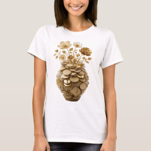 Klassisches Gold ABSTRACT ART Statement Design T-Shirt