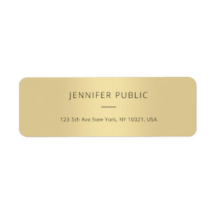 Klassisches Gold Look Template Modernes Elegantes 