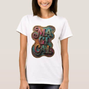 Klassisches Gold MAGICAL Statement-Design T-Shirt