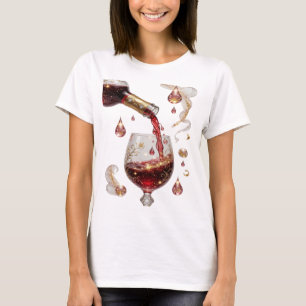 Klassisches Gold ROTWEIN Grafik-T-Shirt T-Shirt