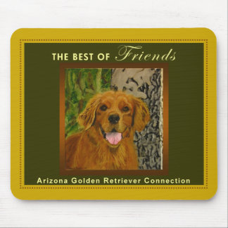 Klassisches Gold-u. Oliven-golden retriever Mousepad