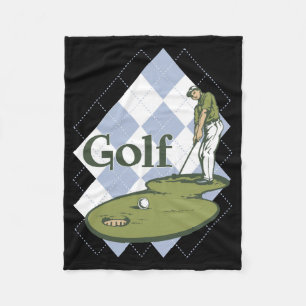 Klassisches Golf Fleecedecke