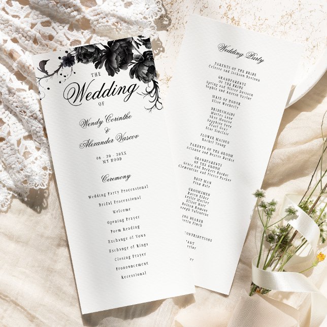 Klassisches Gotisches White Wedding Flat Programm (Von Creator hochgeladen)