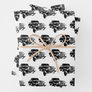 Klassisches Grafikmotiv Geschenkpapier Set