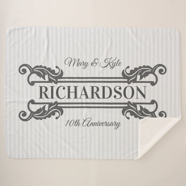 Klassisches graues sherpadecke (Vorderseite (Horizontal))