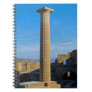 Klassisches griechisches Kolonnenbuch Notizblock